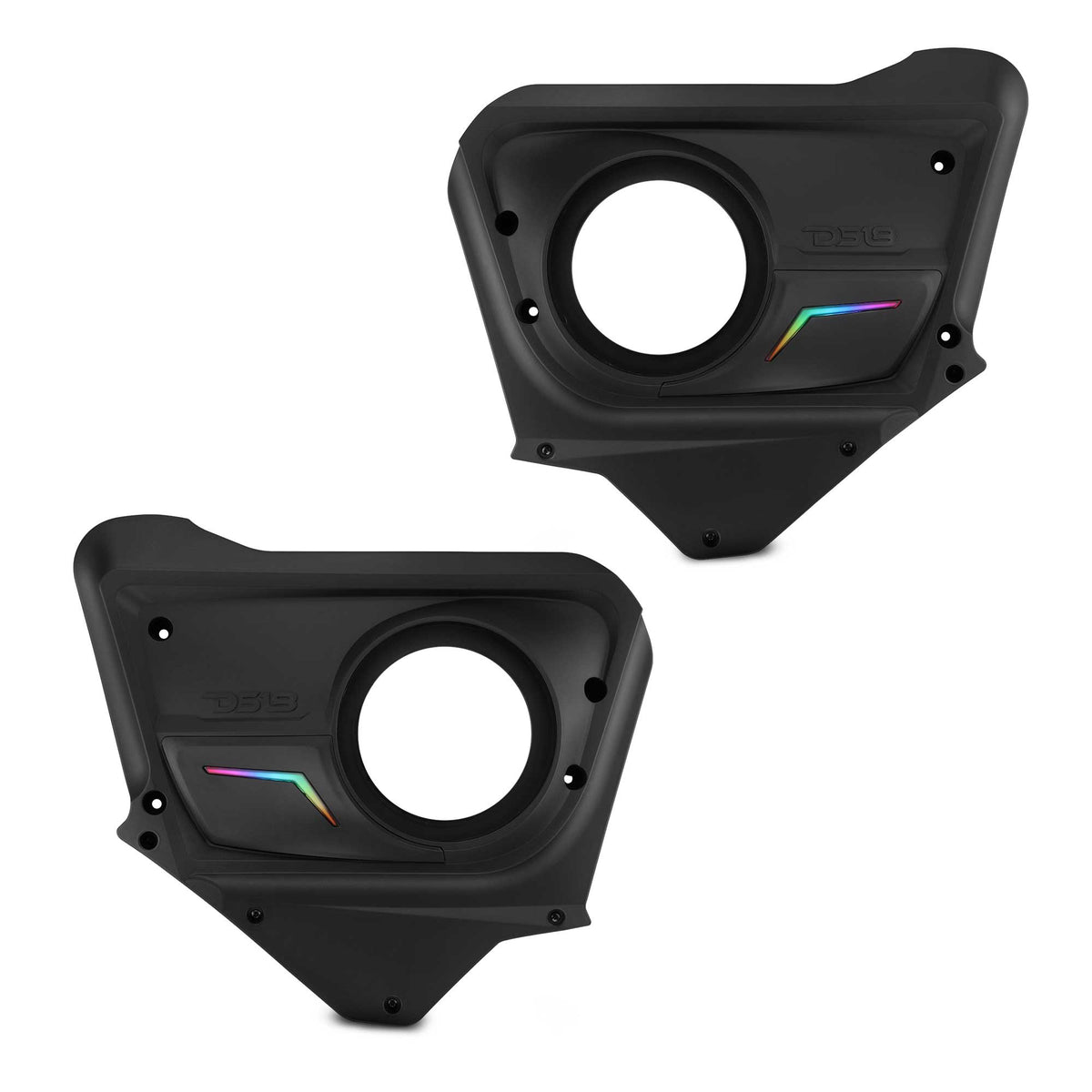 DS18 CA-X3BD6 Can-Am Maverick X3 rear door speaker panels with digital LED badge