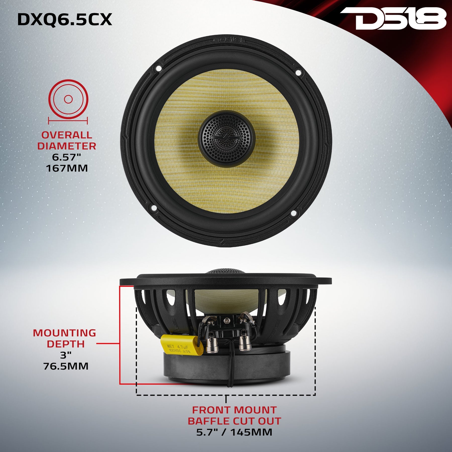 DXQ6.5CX speaker detail view