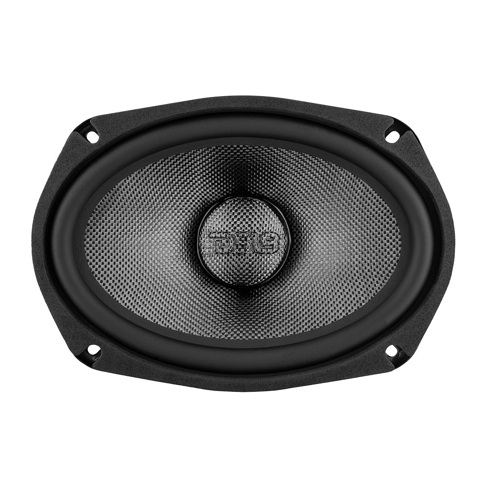 DS18 PRO-CF69.4NR front view showing carbon fiber cone
