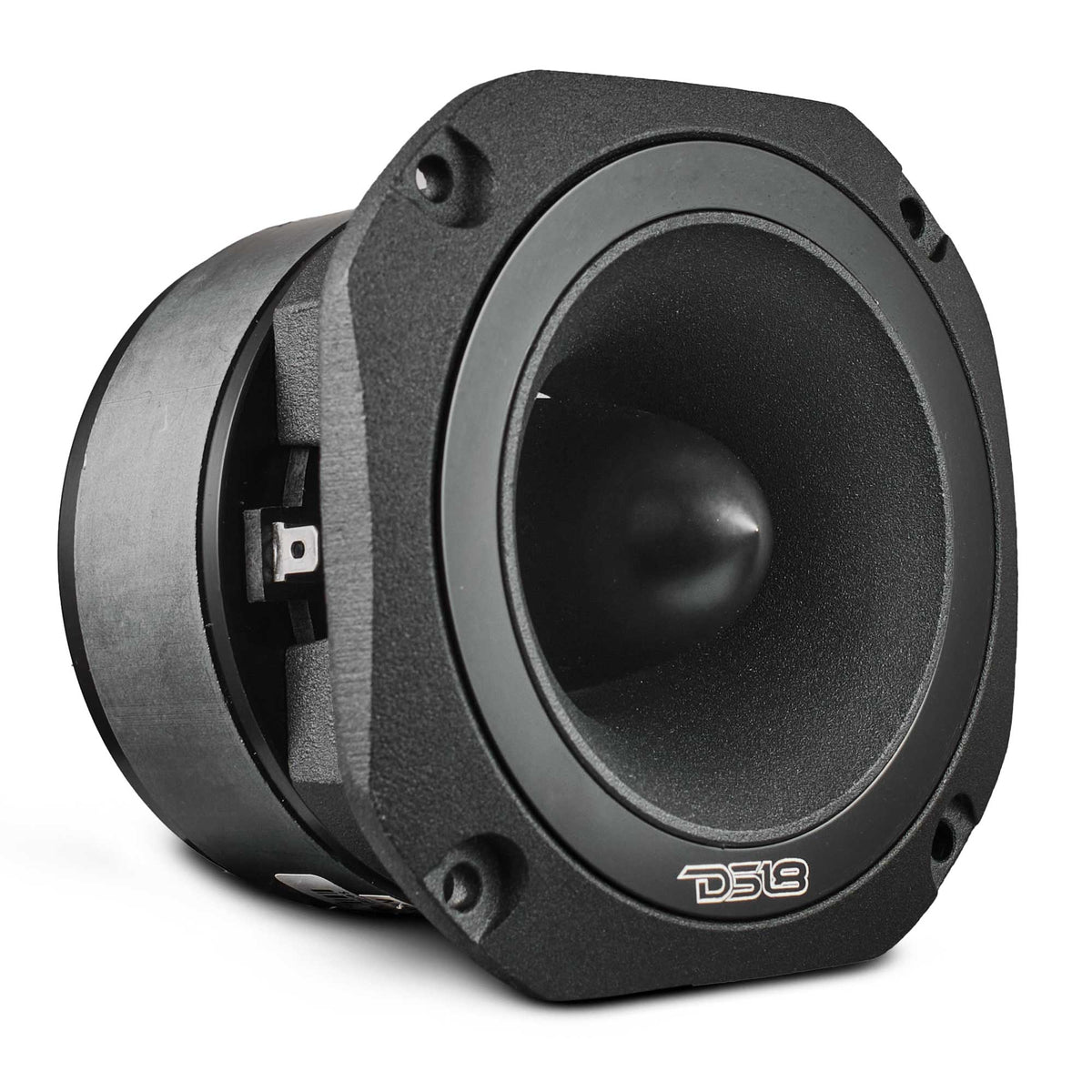 DS18 PRO-TW750C-8 super bullet tweeter in black, angled view