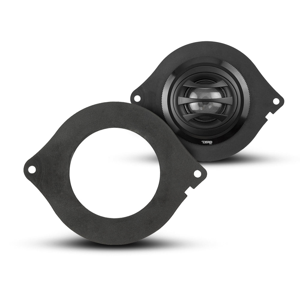 DS18 PRO-TWR3 3" ABS tweeter adapter ring for Jeep and Chrysler, front view