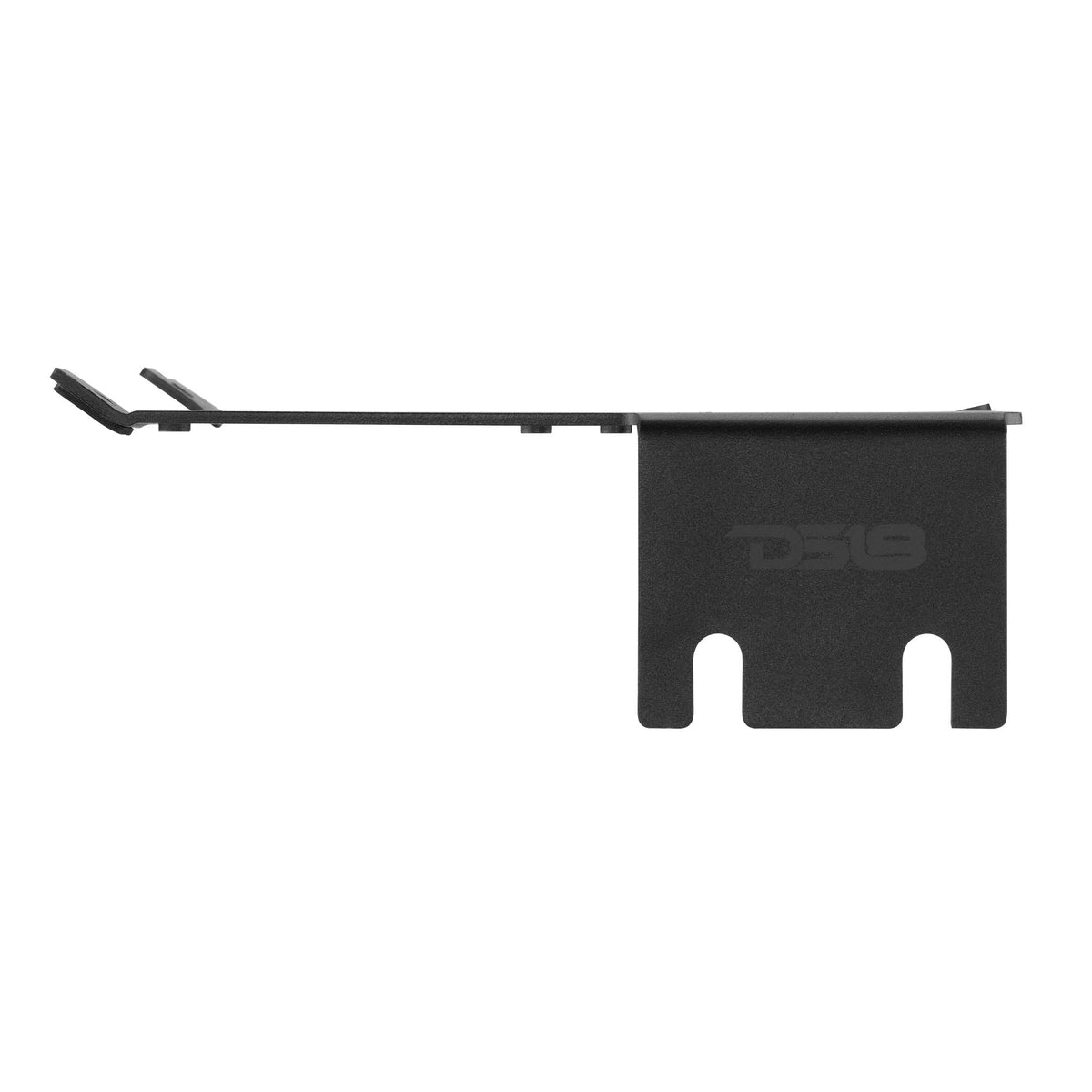 DS18 RZR-AMPRACK14-18 under-dash amp rack side view