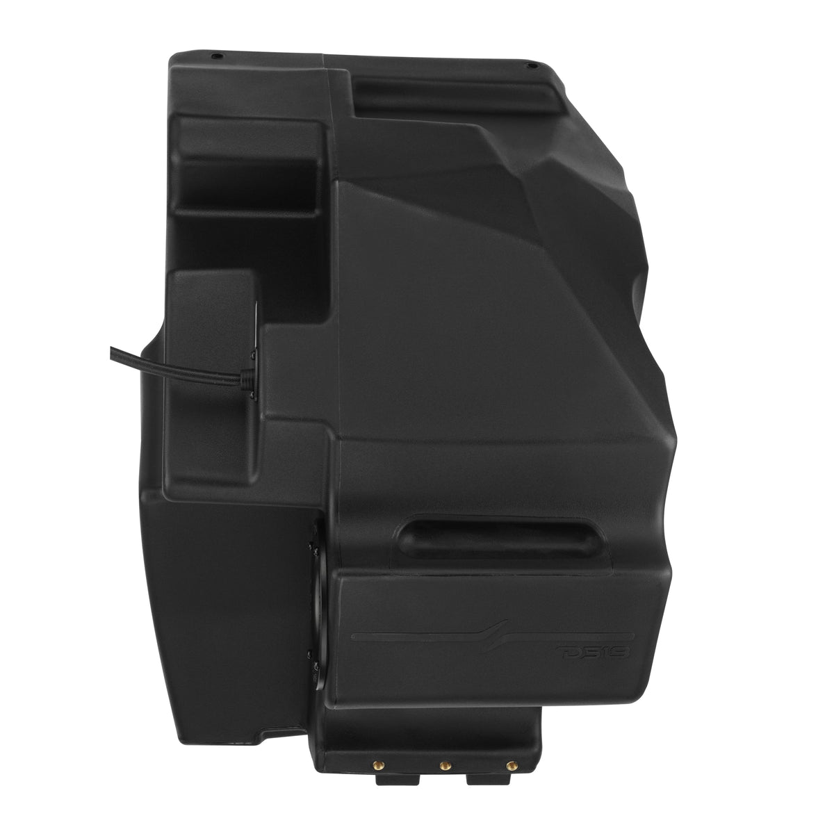 DS18 RZR-PROFSUB10LD loaded subwoofer enclosure back view