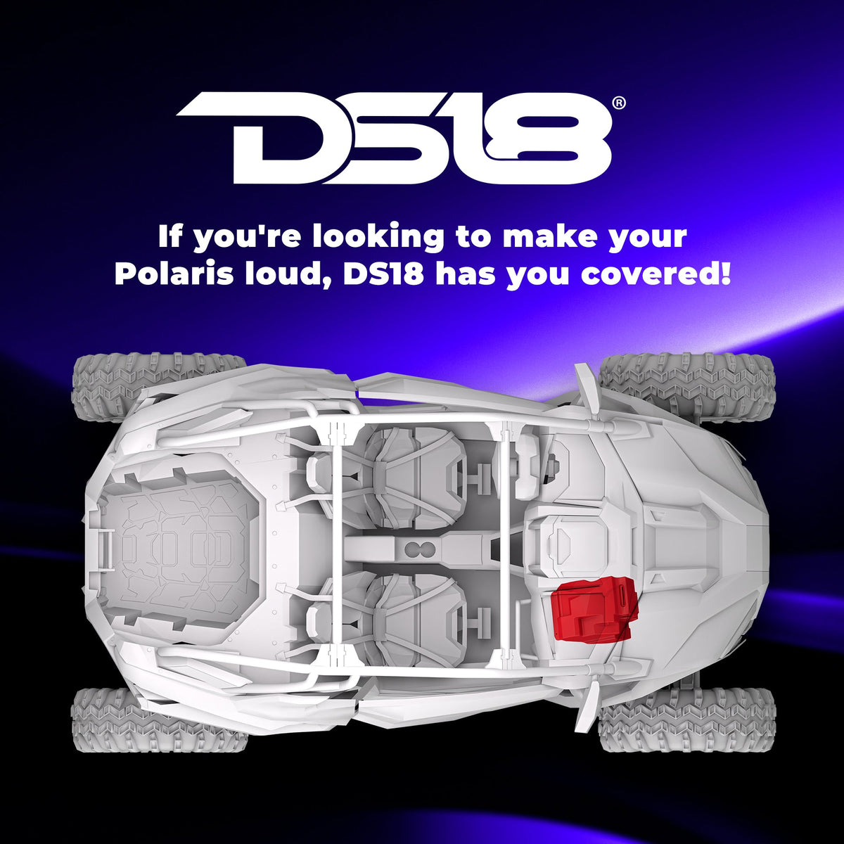 DS18 RZR-PROFSUB10LD loaded subwoofer enclosure profile info 6
