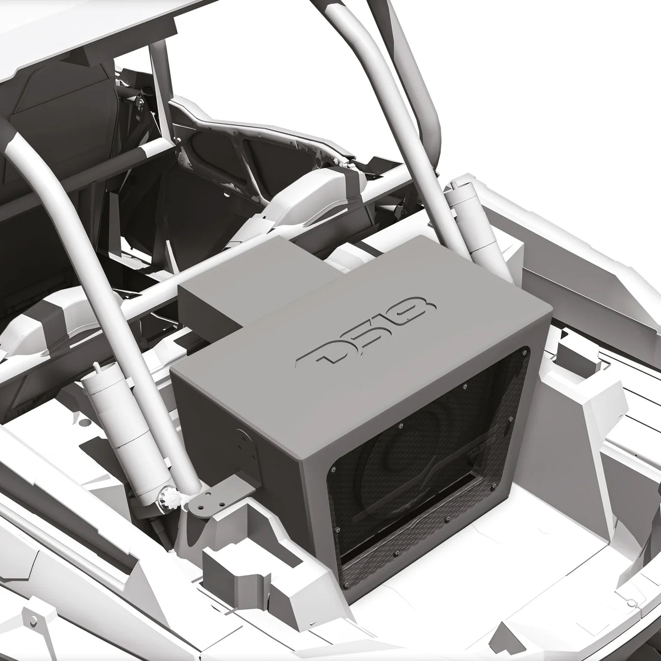 Polaris RZR PRO/XP 10" Bandpass Subwoofer Enclosure for Rear Cargo Box with Digital LED Lights + Light Controller | EXL-X10.2D Preloaded