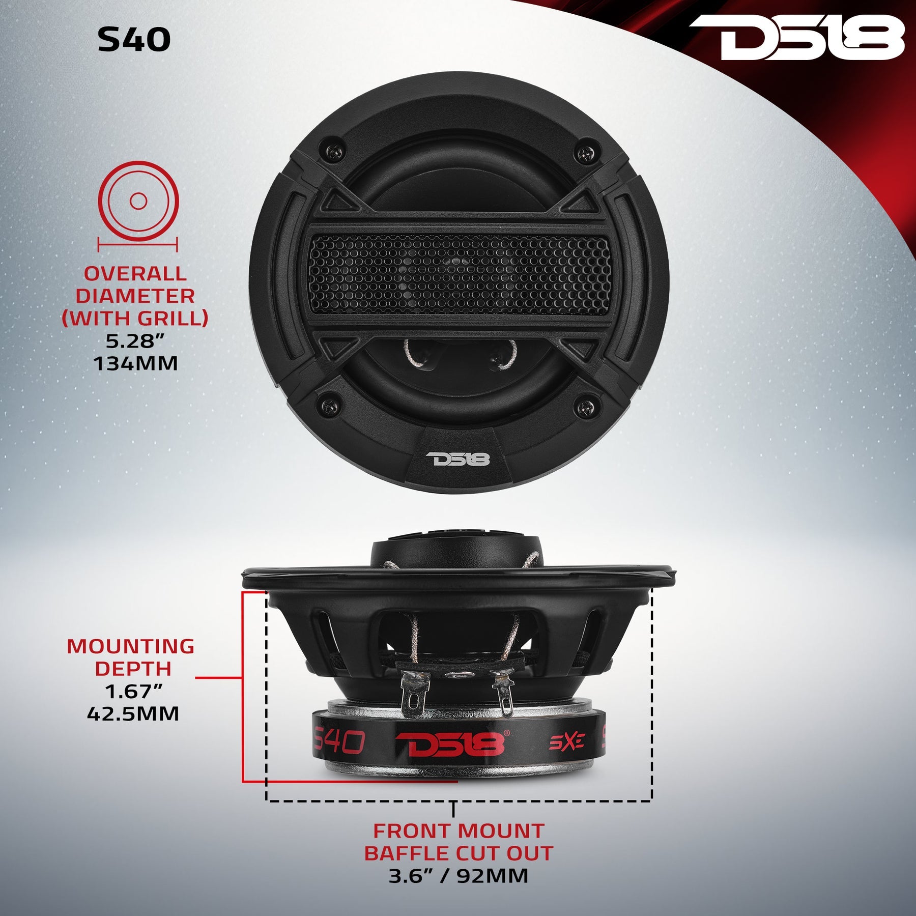 S40 dimensions diagram