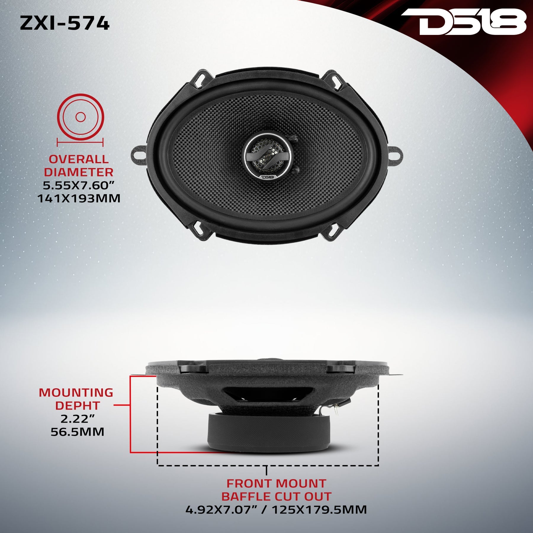 ZXI-574 dimensions diagram