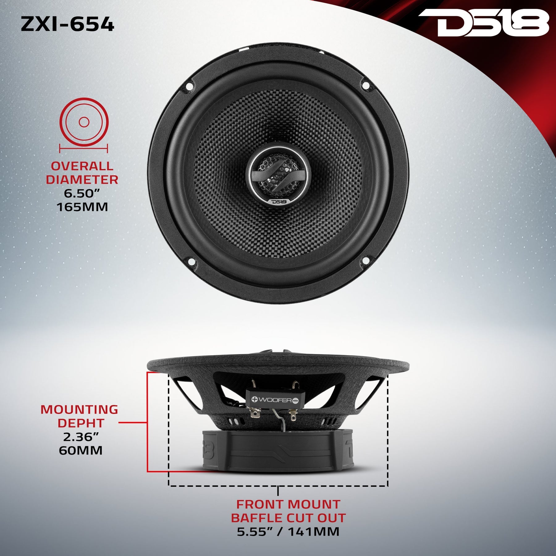 ZXI-654 dimensions diagram