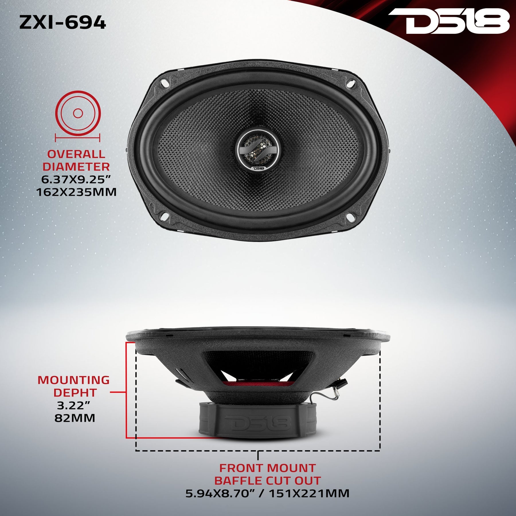 ZXI-694 dimensions diagram