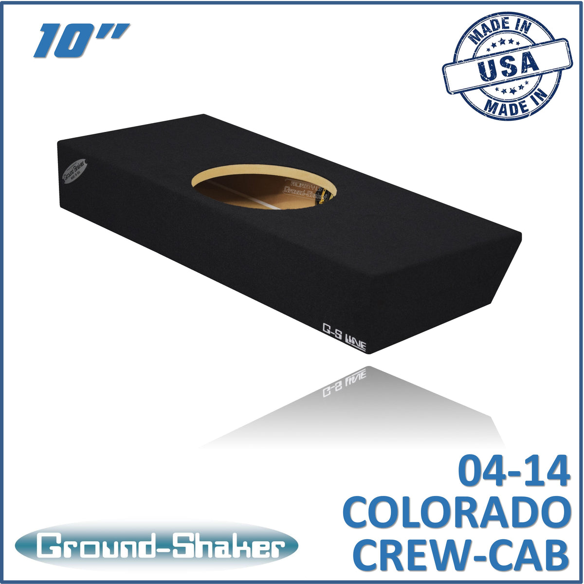 GS-CCHV110B subwoofer enclosure for Fits 04–14 Chevy Colorado Crew Cab