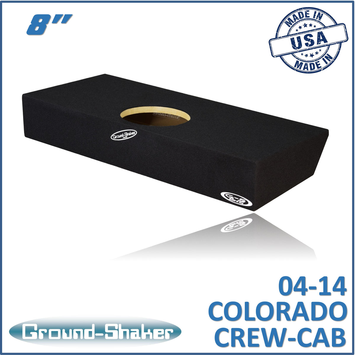 GS-CCHV18B subwoofer enclosure for Fits 04–12 Chevy Colorado Crew Cab