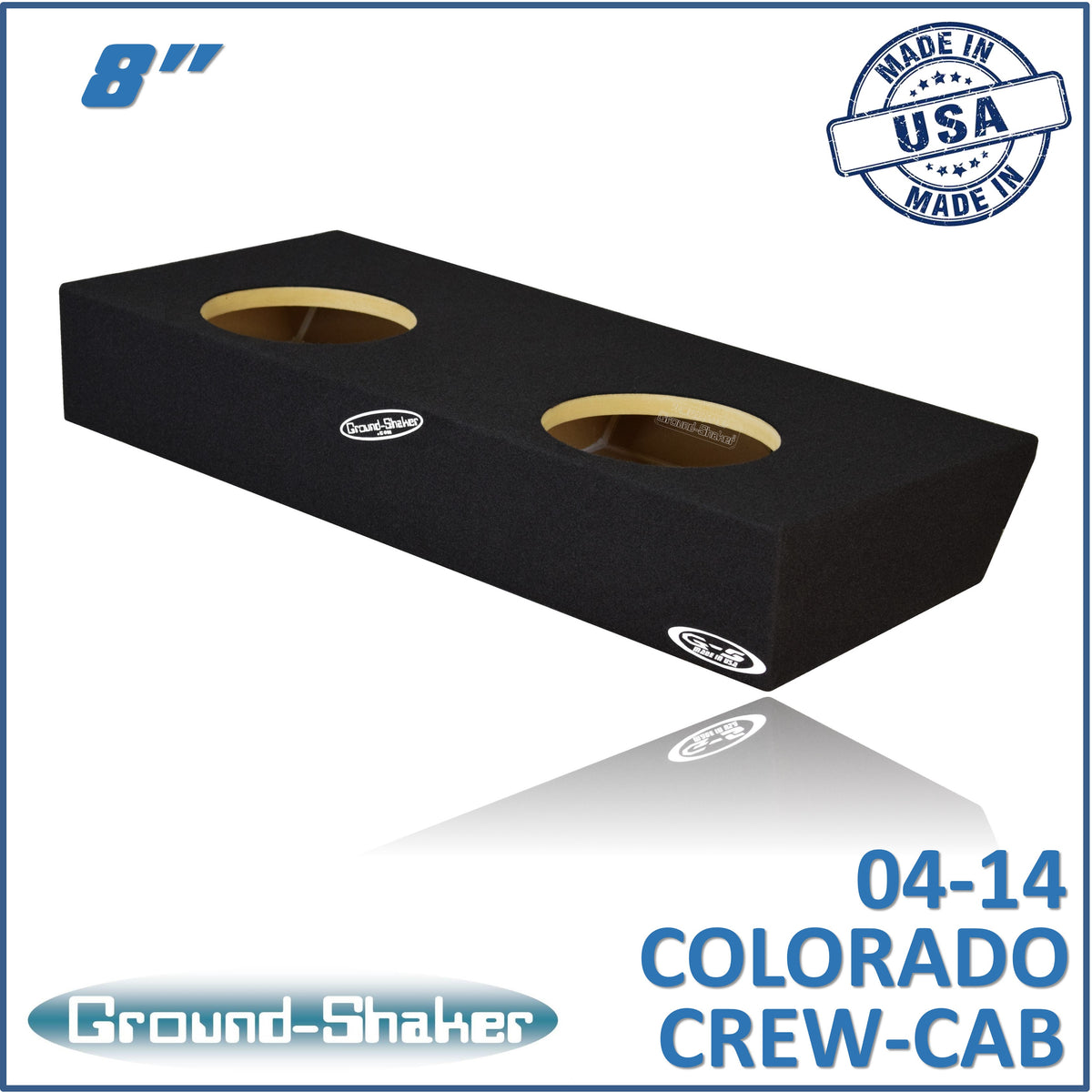 GS-CCHV28B subwoofer enclosure for Fits 04–14 Chevy Colorado Crew Cab