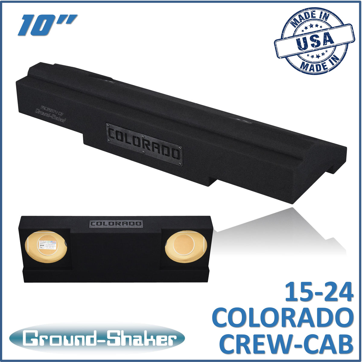 GS-CXHV210B subwoofer enclosure for Fits 15–26 Chevy Colorado Crew Cab