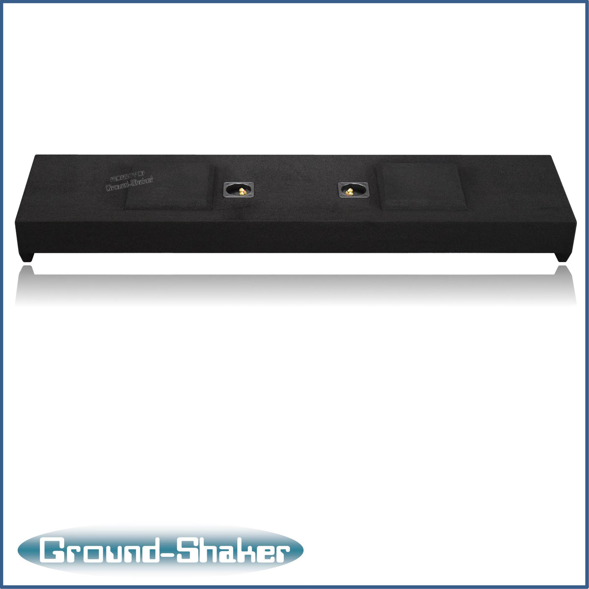 Dual 12 inch sealed TW3 sub box for 09-26 Ford F-150 Crew Cab - terminal detail