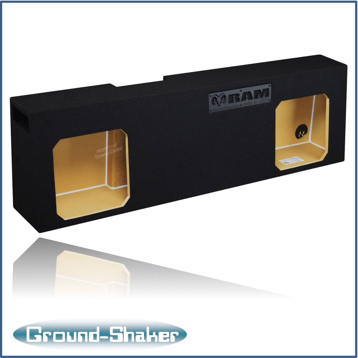 Ground Shaker GS-DRSCPK212B subwoofer enclosure for Fits 06–26 Dodge Ram Mega Cab