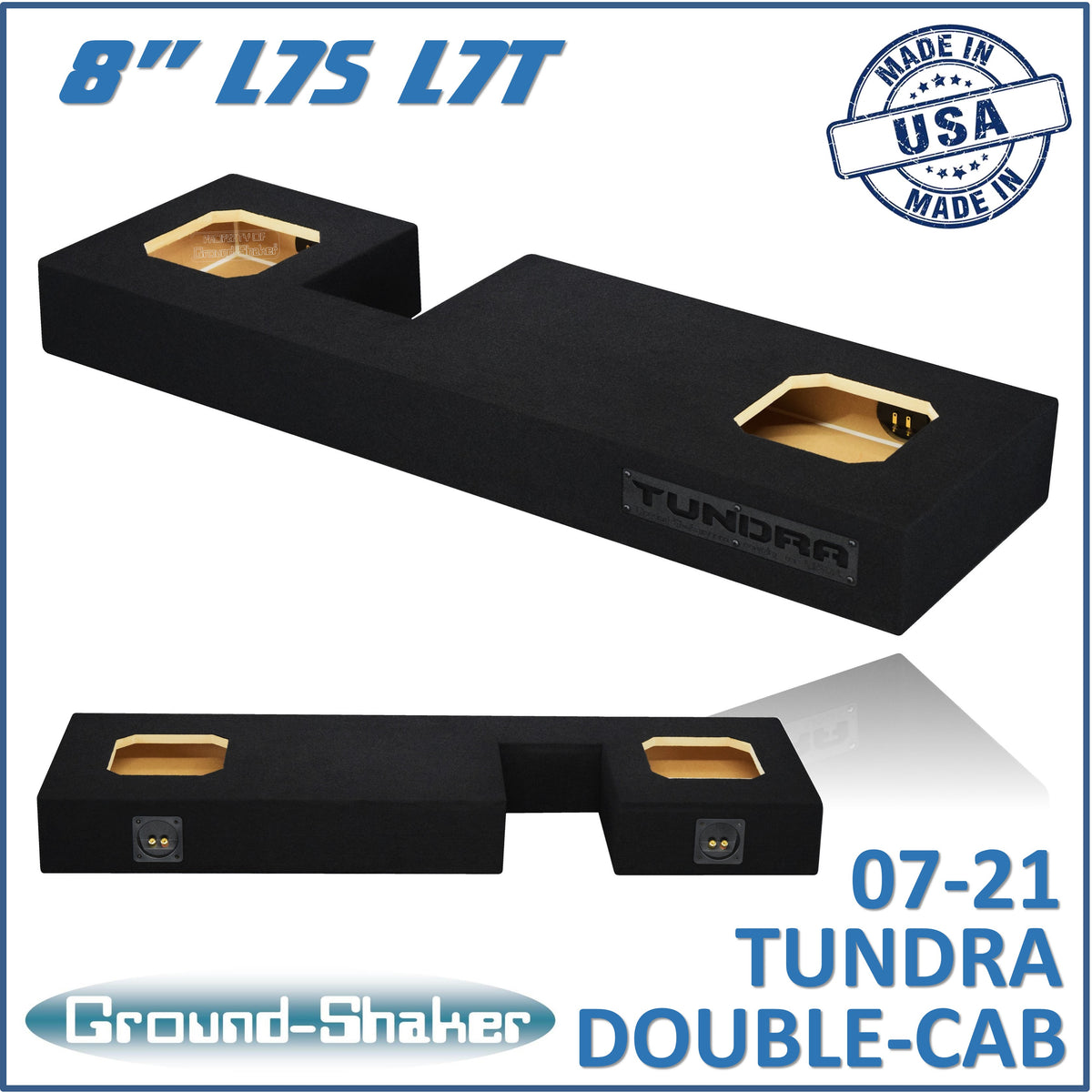 Ground Shaker GS-DTOYKK28B subwoofer enclosure for Fits 07–21 Toyota Tundra Double Cab