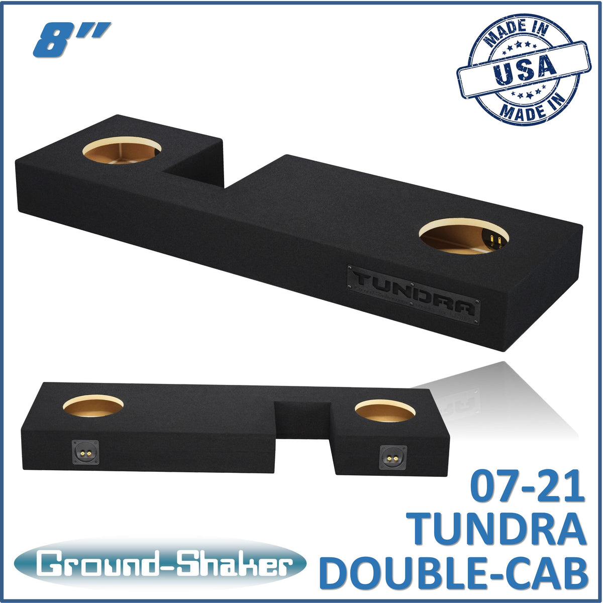 Ground Shaker GS-DTOYXL28B subwoofer enclosure for Fits 07–21 Toyota Tundra Double Cab