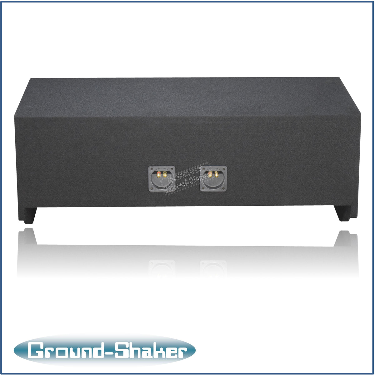 Ground Shaker GS-FBKK212B enclosure rear view with binding post terminals