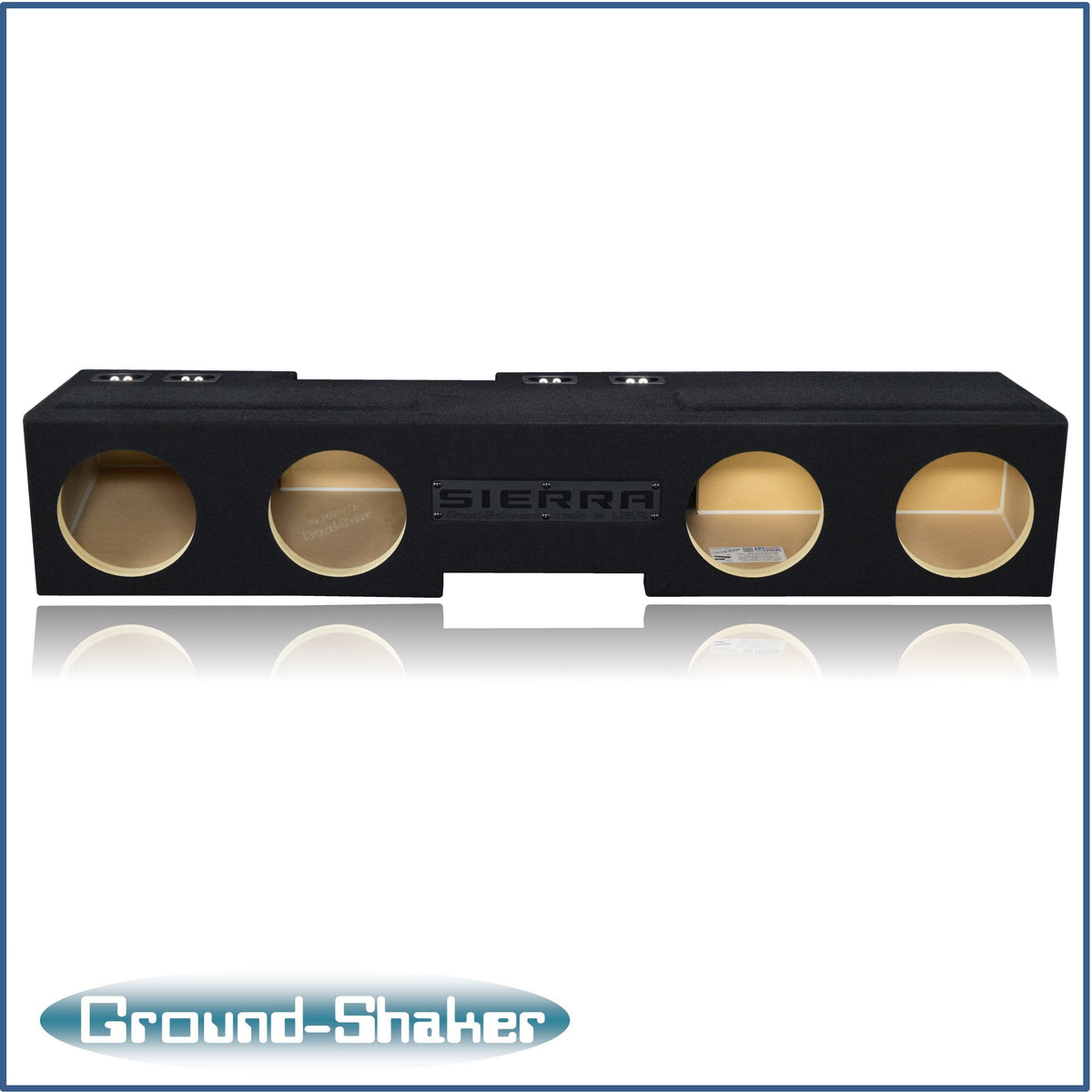 Ground Shaker GS-FLGMP48B subwoofer enclosure for Fits 19–26 GMC Sierra Crew Cab