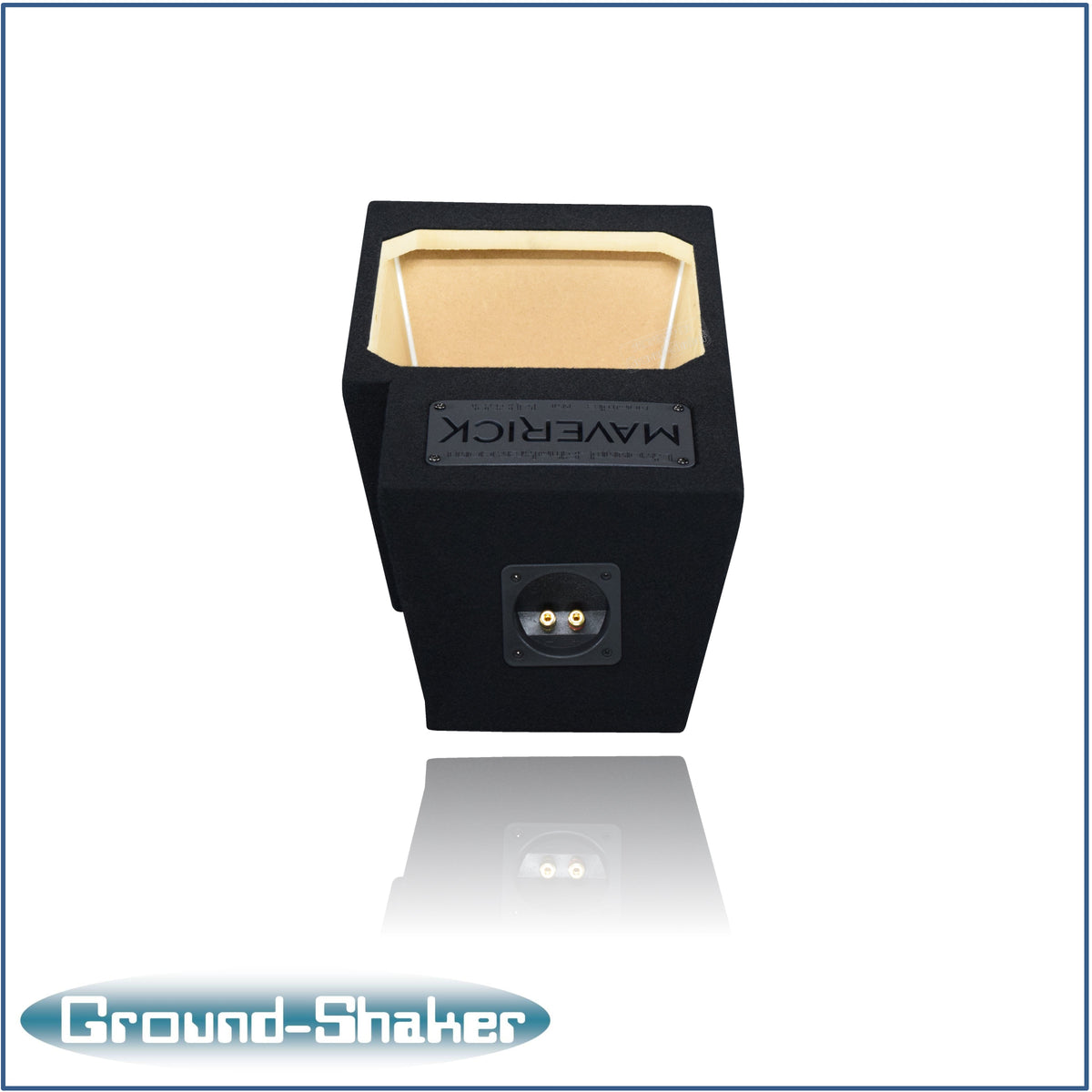 Ground Shaker 10 inch L7T sealed sub box for Ford Maverick driver side - top view