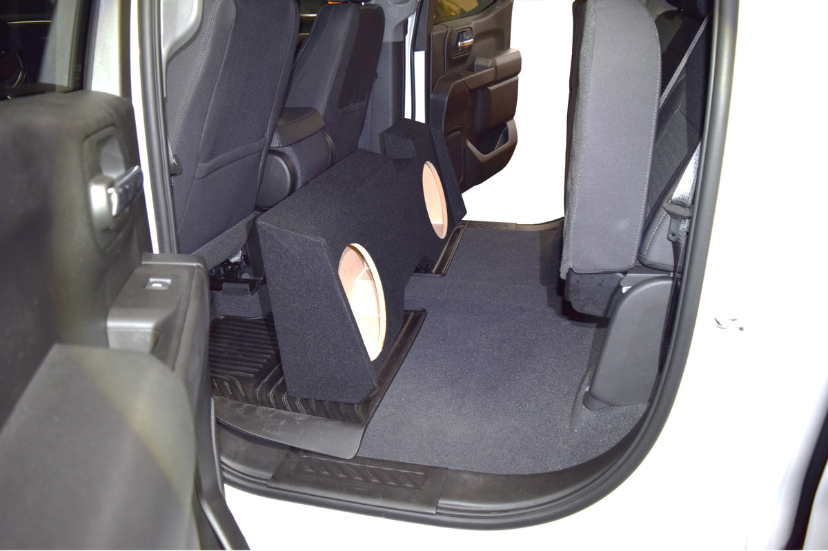 GS-GCHVP28B subwoofer enclosure for Fits 14–18 Chevy Silverado Crew Cab