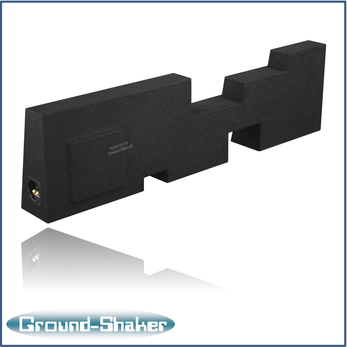 Ground Shaker GS-GF350P18B enclosure slot port and terminal detail, fits 17-26 Ford F-350 Crew Cab