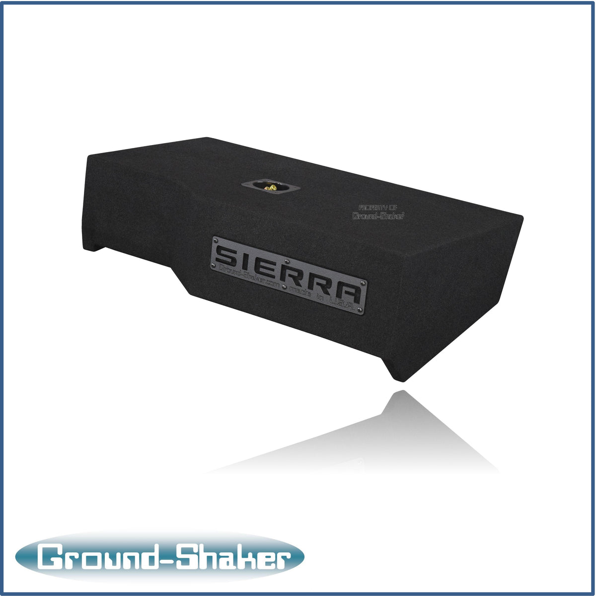 Ground Shaker GS-GMTW5113B subwoofer enclosure for Fits 14–18 GMC Sierra Crew Cab