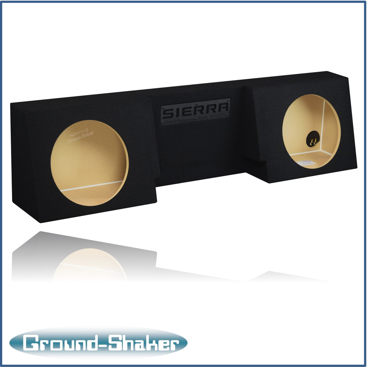 Ground Shaker GS-GSTCC212B subwoofer enclosure for Fits 07–26 GMC Sierra Regular Cab