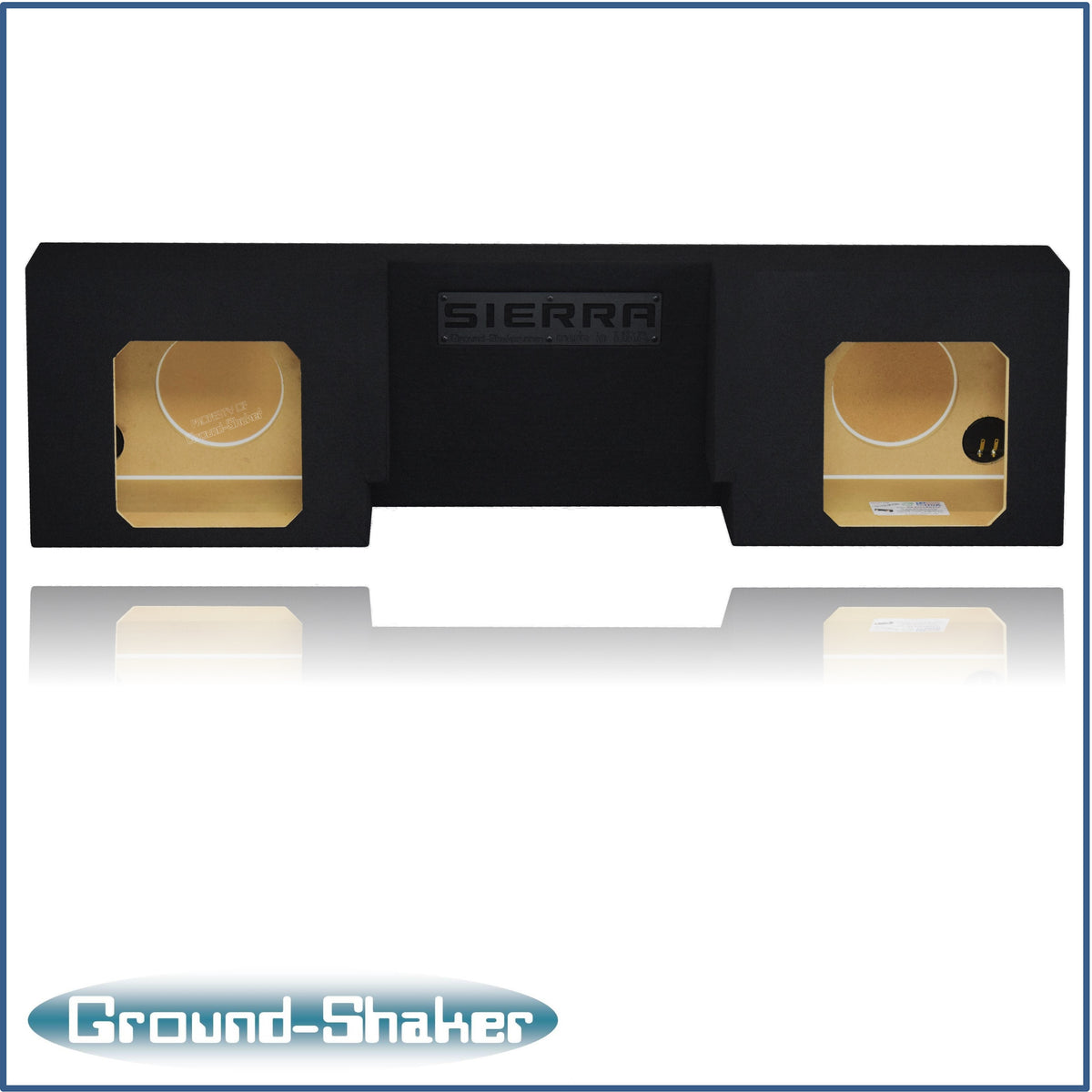 Ground Shaker GS-GSTCCKK210B subwoofer enclosure for Fits 07–26 GMC Sierra Regular Cab