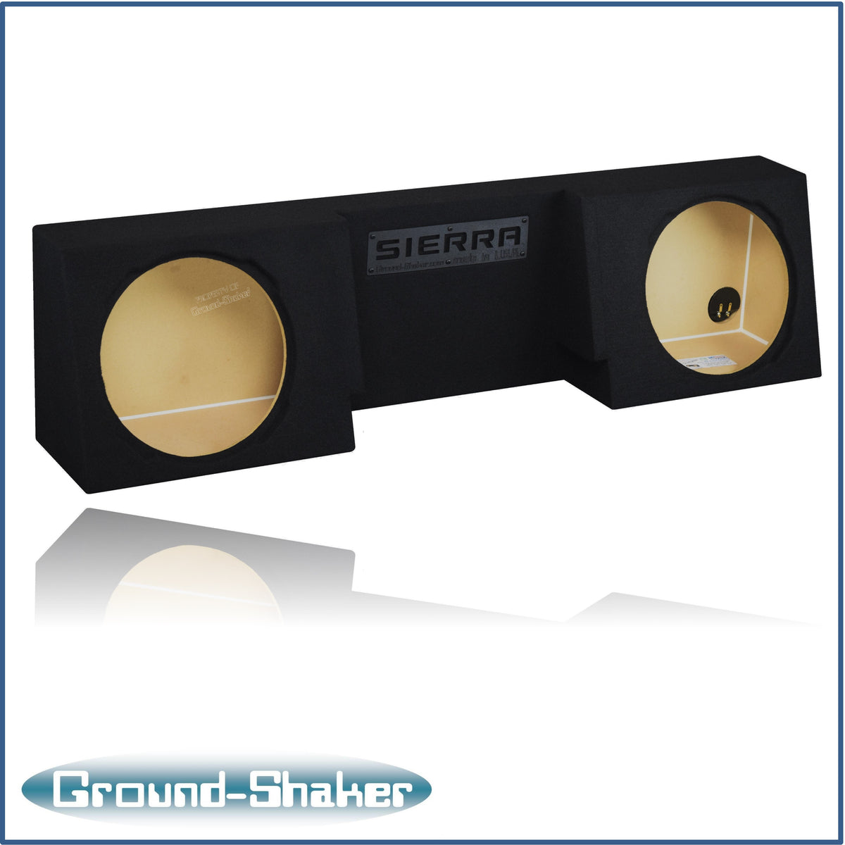 Ground Shaker GS-GSTCCTW5213B subwoofer enclosure for Fits 07–26 GMC Sierra Regular Cab