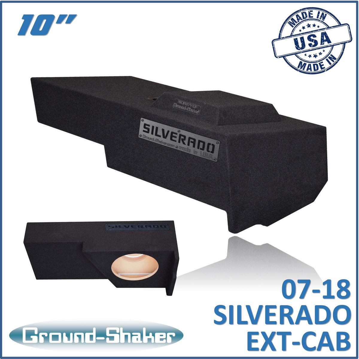 GS-JCHV110B subwoofer enclosure for Fits 07–18 Chevy Silverado Extended Cab