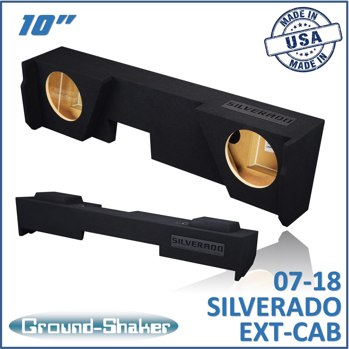 GS-JCHV210B subwoofer enclosure for Fits 07–18 Chevy Silverado Extended Cab