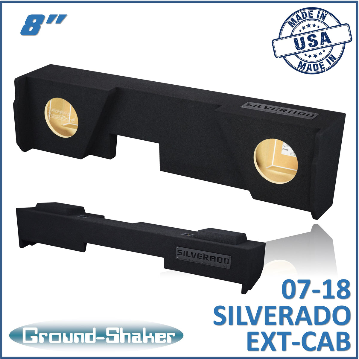 GS-JCHV28B subwoofer enclosure for Fits 07–18 Chevy Silverado Extended Cab