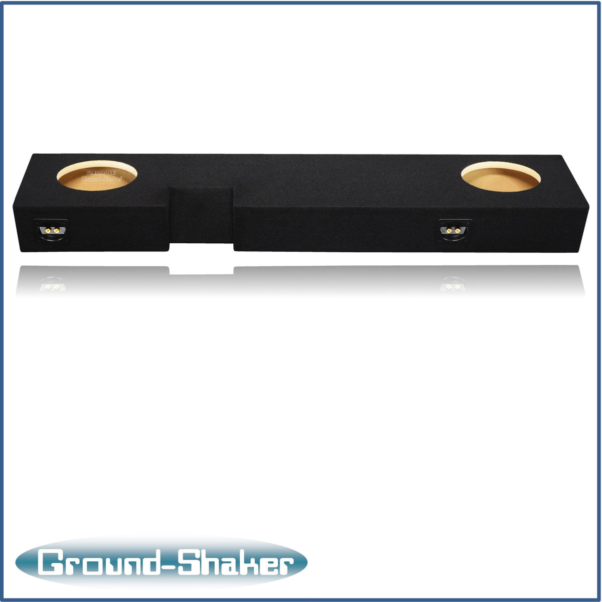 Ground Shaker dual 8 inch sealed sub box for 02-16 Ford F-250 Ext Cab, top view