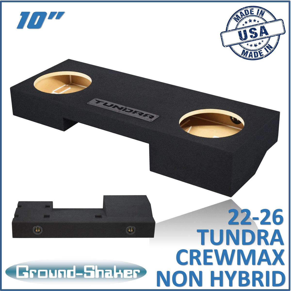 Ground Shaker GS-KTOY210B subwoofer enclosure for Fits 22–26 Toyota Tundra CrewMax