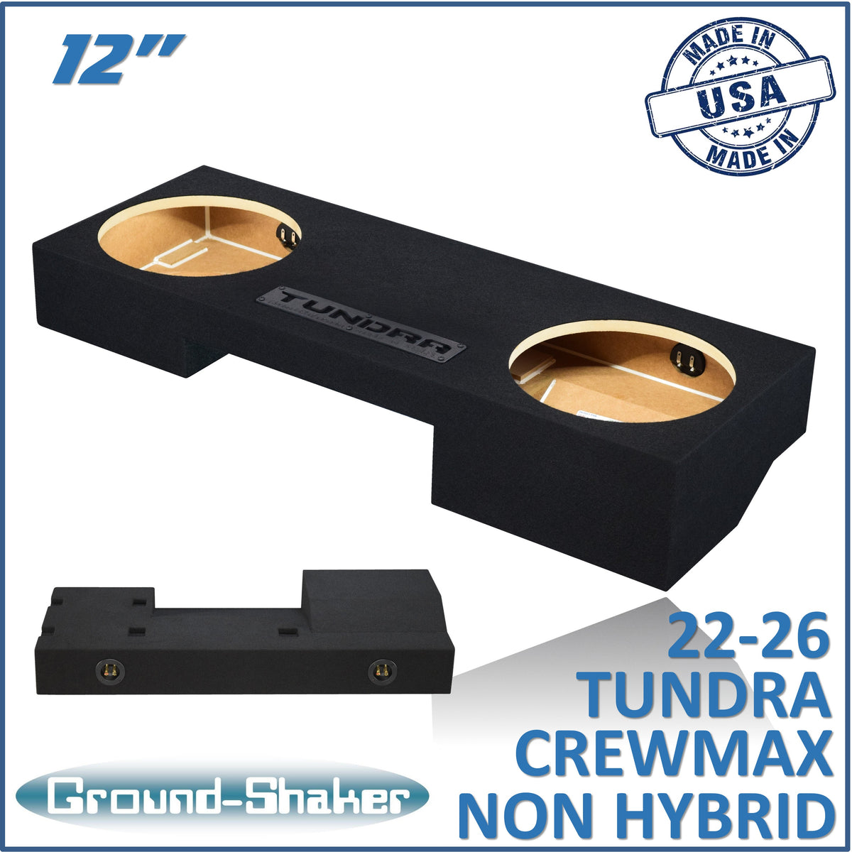 Ground Shaker GS-KTOY212B subwoofer enclosure for Fits 22–26 Toyota Tundra CrewMax