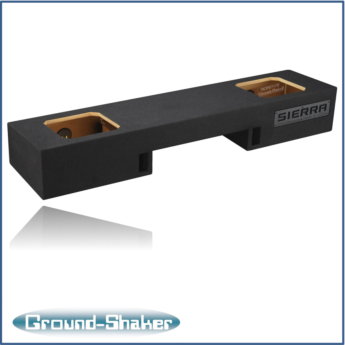 Ground Shaker GS-NGMPK210B subwoofer enclosure for Fits 99–06 GMC Sierra Extended Cab