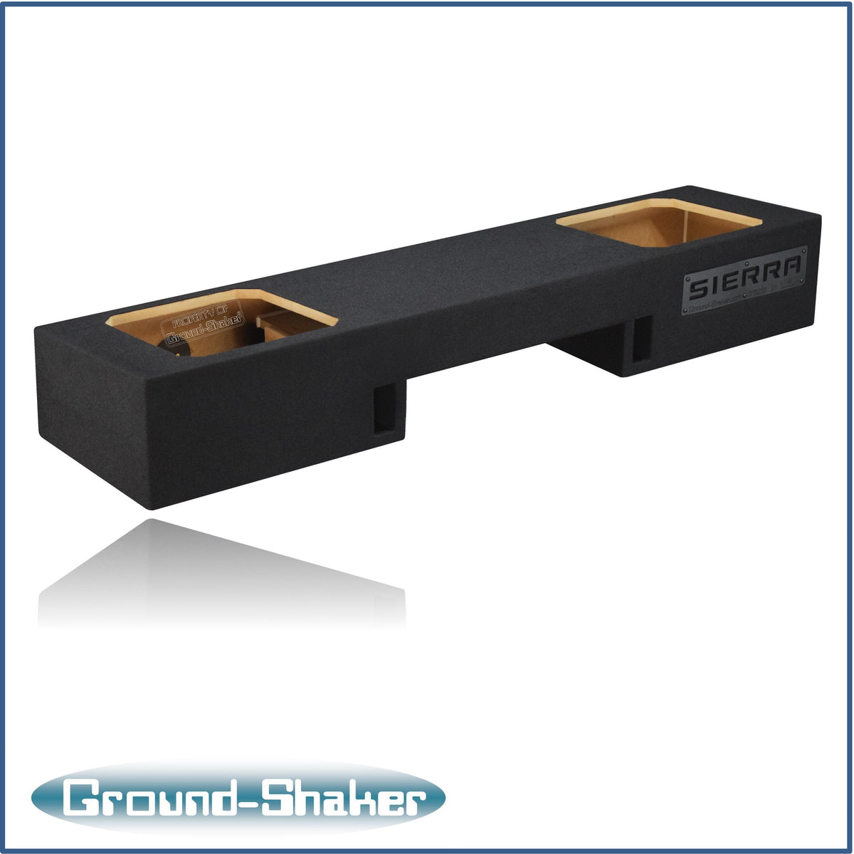 Ground Shaker GS-NGMPK212B subwoofer enclosure for Fits 99–06 GMC Sierra Extended Cab
