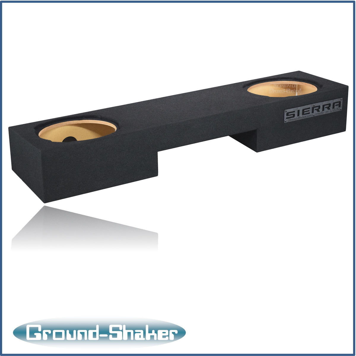 Ground Shaker GS-NGMTW3212B subwoofer enclosure for Fits 99–06 GMC Sierra Extended Cab