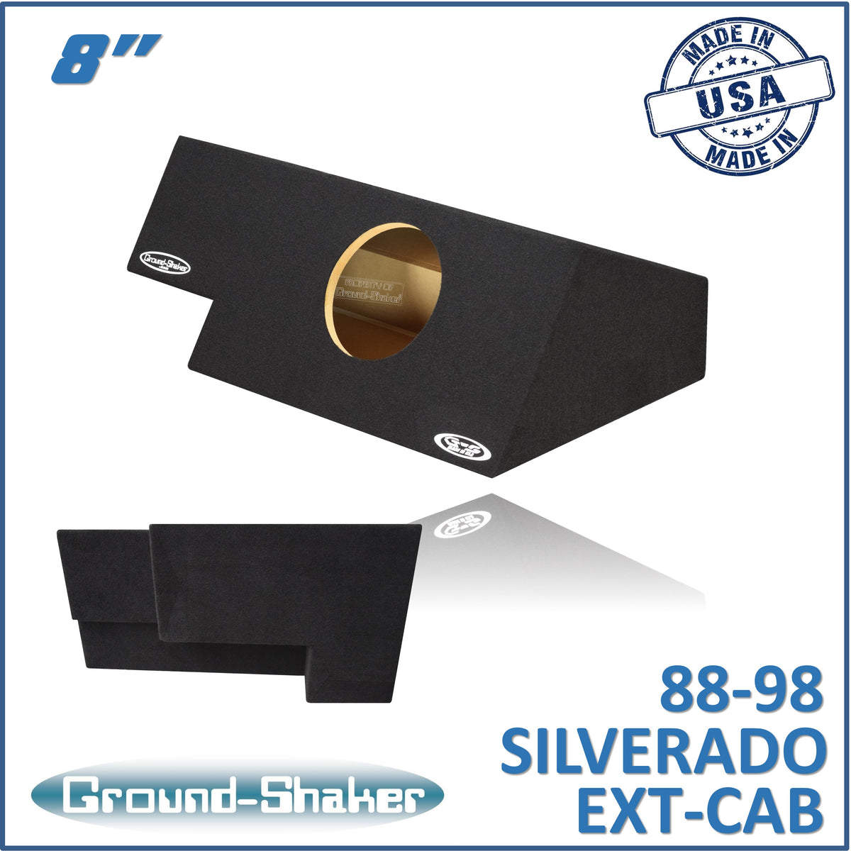 GS-OCHV18B subwoofer enclosure for Fits 88–98 Chevy Silverado Extended Cab