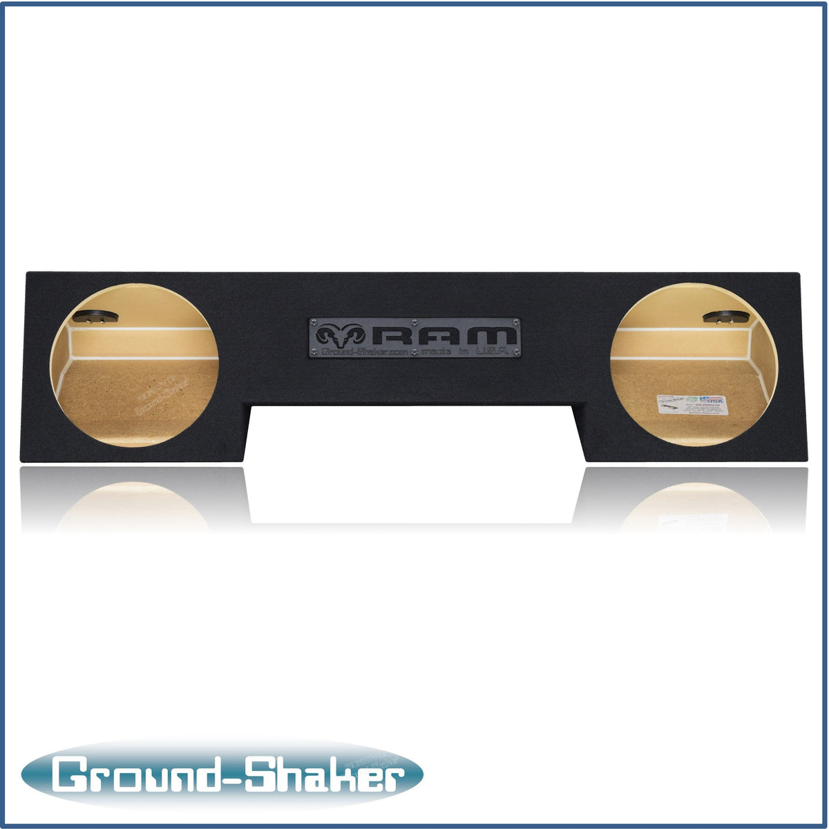 Ground Shaker GS-ODG210B subwoofer enclosure for Fits 94–01 Dodge Ram Quad Cab