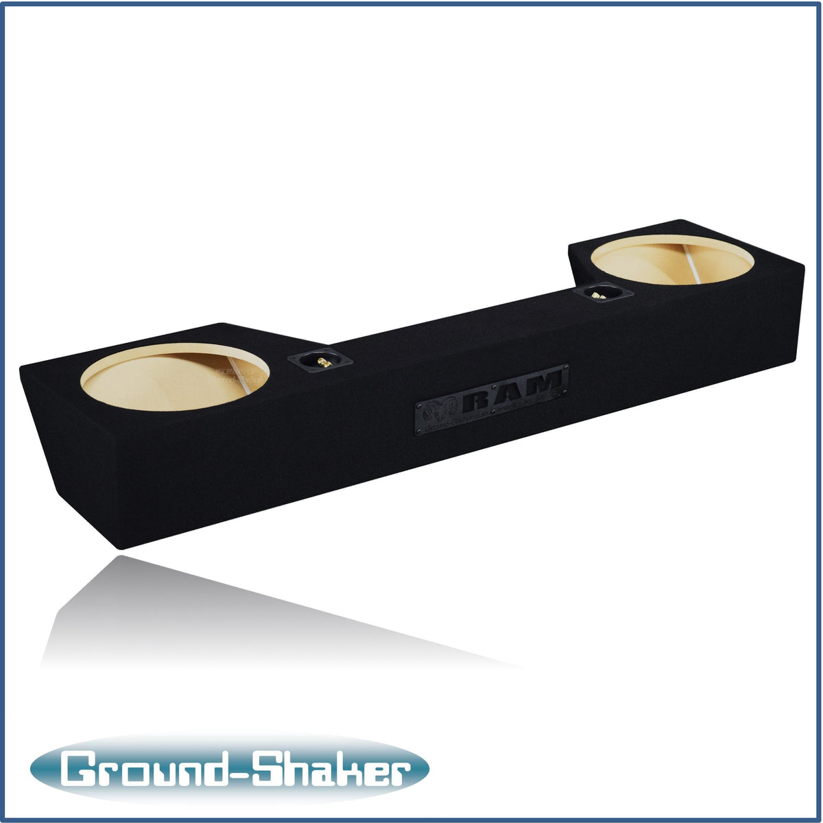 Ground Shaker GS-QDG212B subwoofer enclosure for Fits 19–26 Dodge Ram Quad Cab