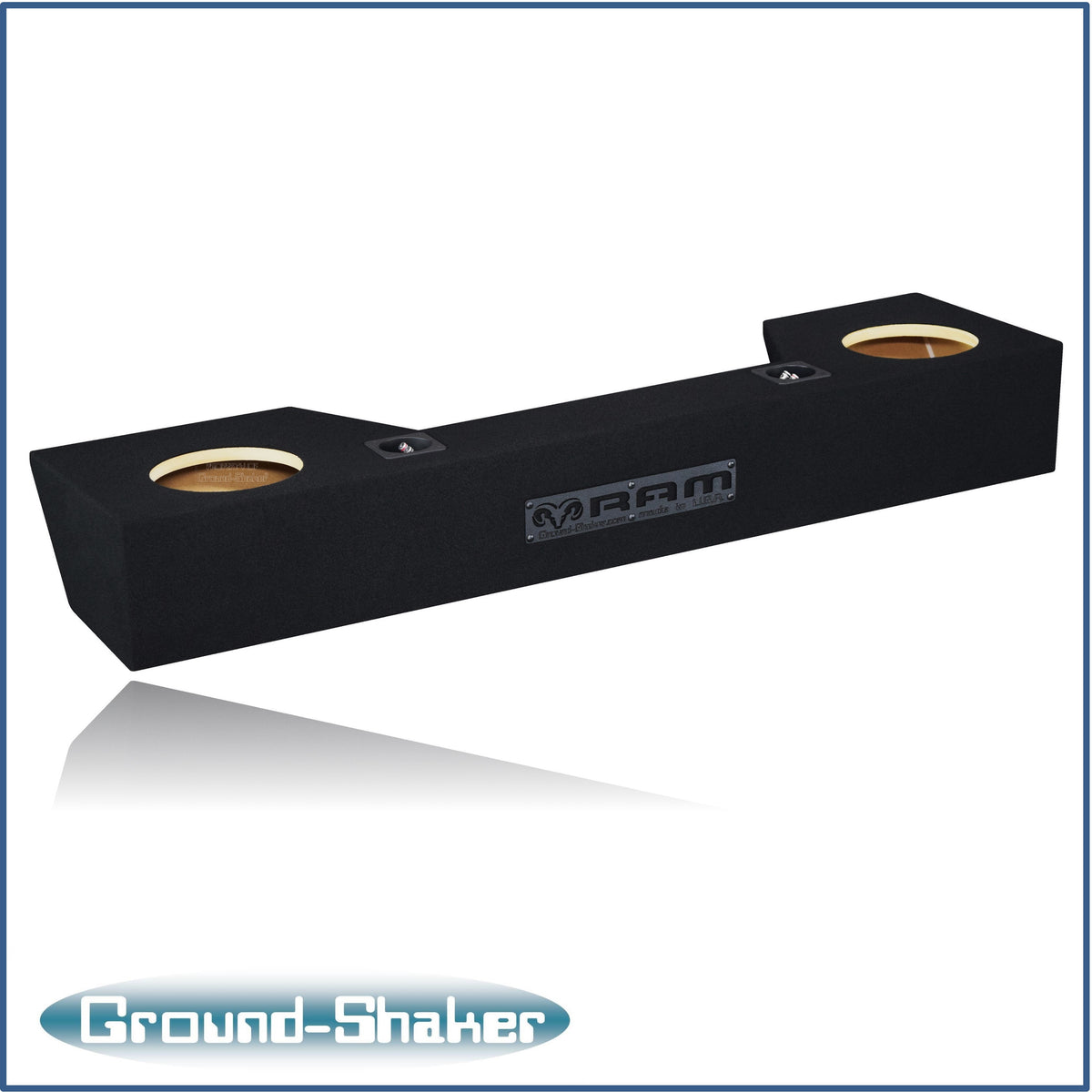 Ground Shaker GS-QDG28B subwoofer enclosure for Fits 19–26 Dodge Ram Quad Cab