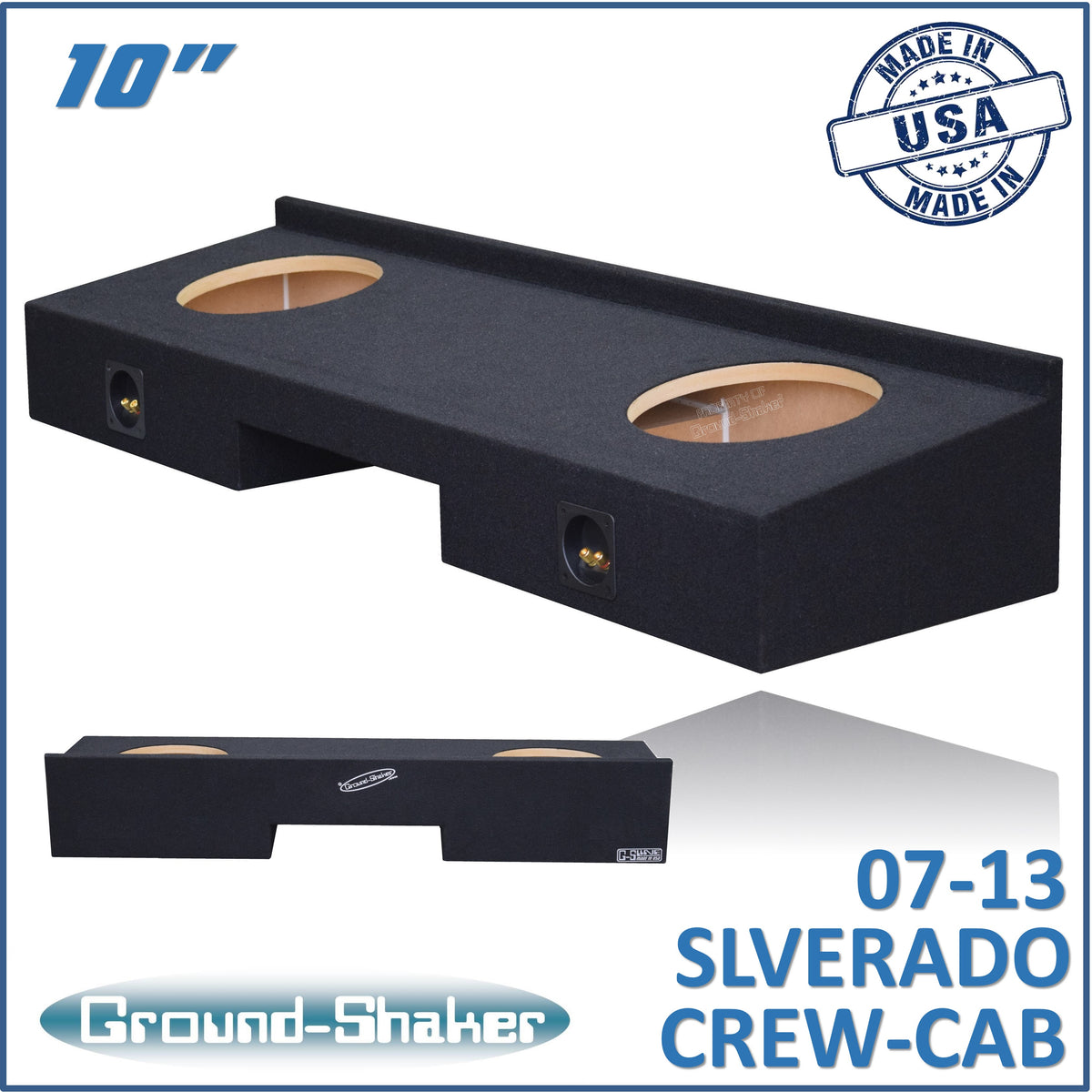 GS-RCHV210B subwoofer enclosure for Fits 07–13 Chevy Silverado Crew Cab
