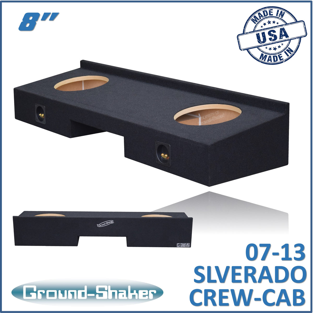 GS-RCHV28B subwoofer enclosure for Fits 07–13 Chevy Silverado Crew Cab