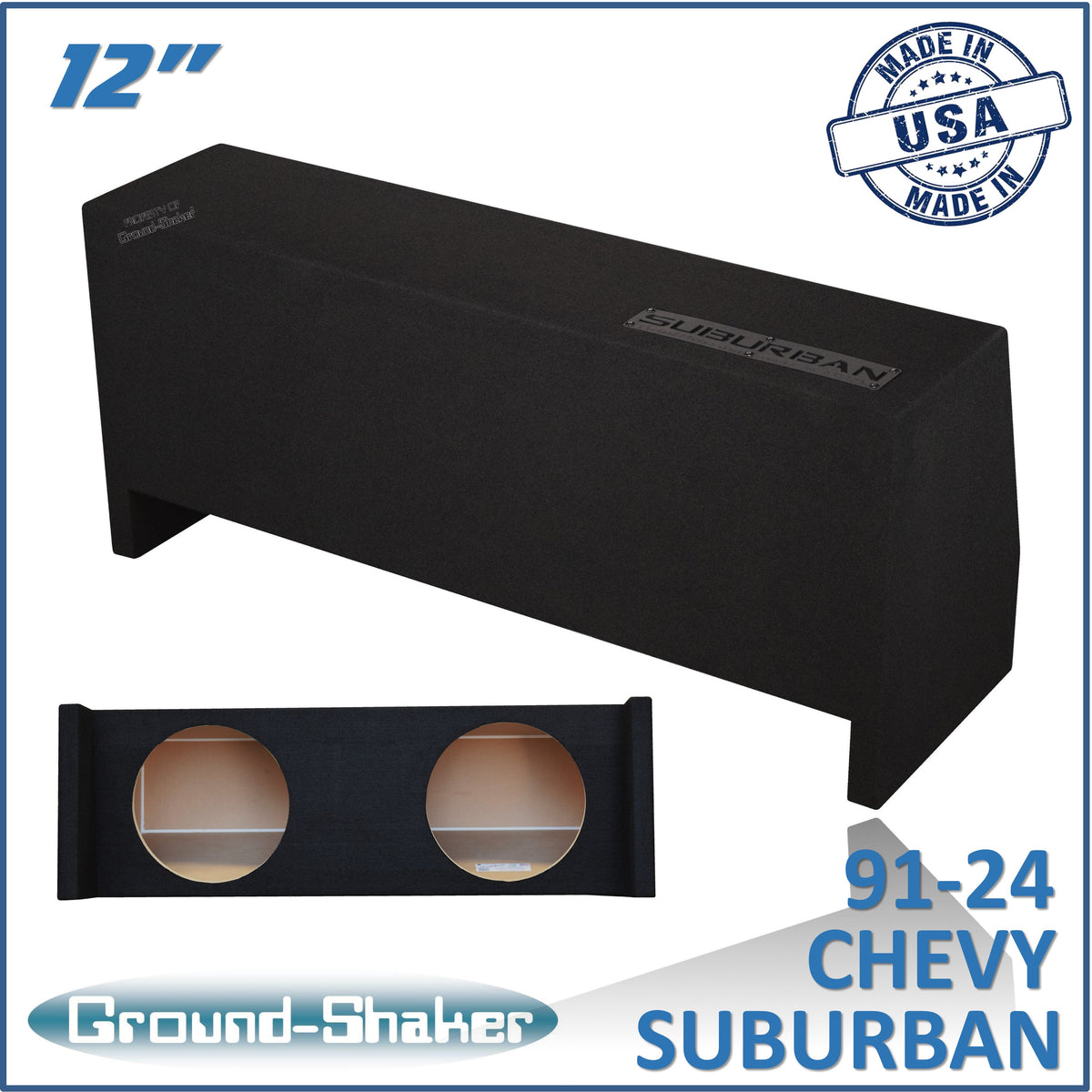 GS-SBDF212B subwoofer enclosure for Fits 91–24 Chevy Suburban