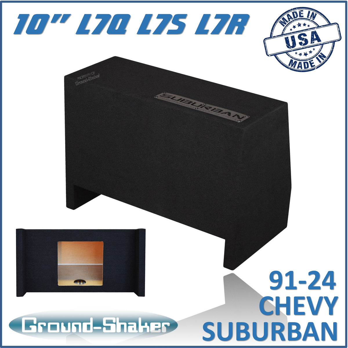 GS-SBDFKK110B subwoofer enclosure for Fits 91–24 Chevy Suburban