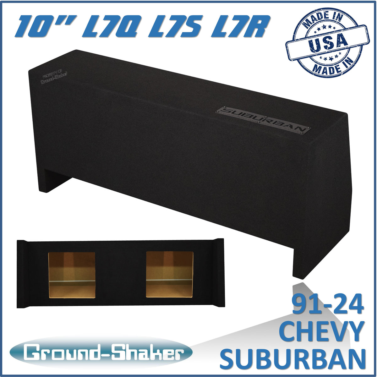 GS-SBDFKK210B subwoofer enclosure for Fits 91–24 Chevy Suburban