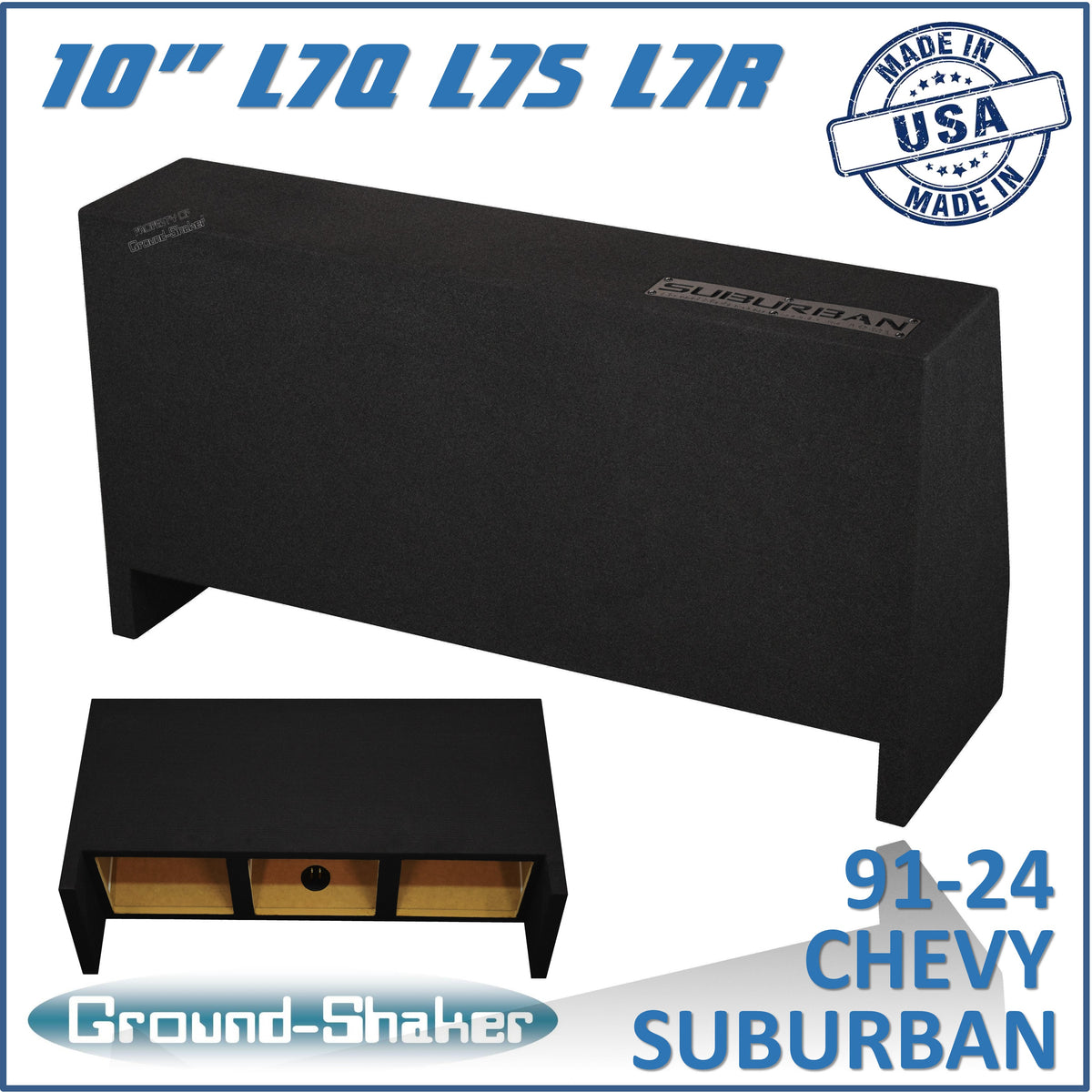 GS-SBDFKK310B subwoofer enclosure for Fits 91–24 Chevy Suburban