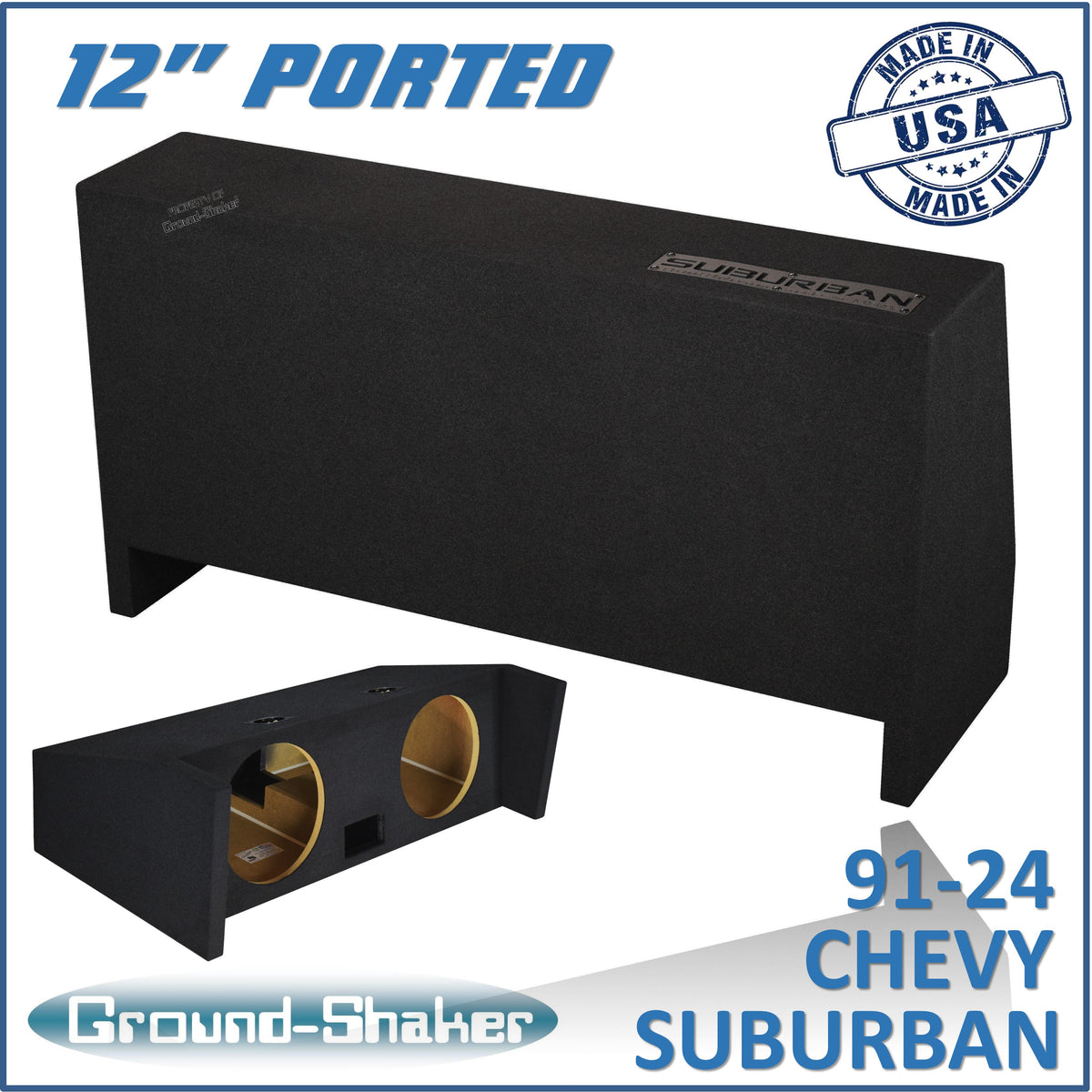 GS-SBDFP212B subwoofer enclosure for Fits 91–24 Chevy Suburban